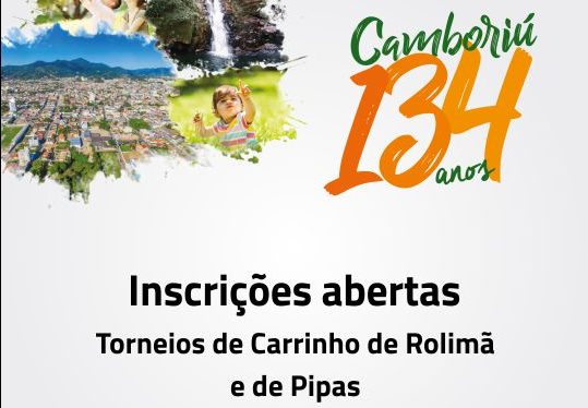 Inscrições abertas para torneios de Carrinho de Rolimã e de Pipas em Camboriú