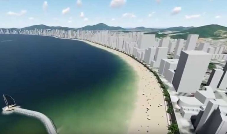 Sem grana, sem licitação. Alargamento da praia só em 2019