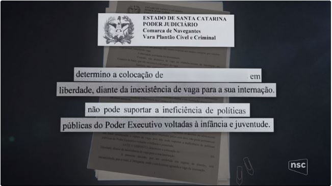 Com mais de 70 passagens pela polícia, adolescente é apreendido mas solto por falta de vaga.