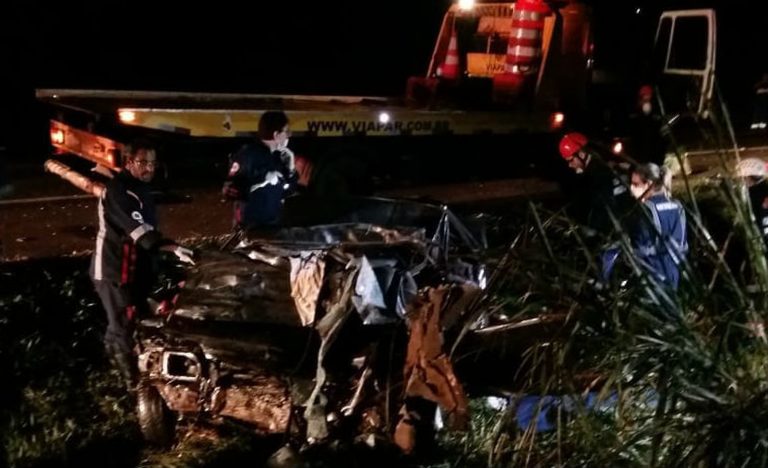 Cinco pessoas da mesma família morrem em acidente na BR-369