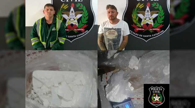 Polícia prende traficantes que vendiam cocaína a caminhoneiros em Itajaí