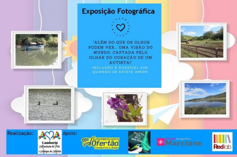 AMA Camboriú faz exposição fotográfica com fotos captadas por autistas