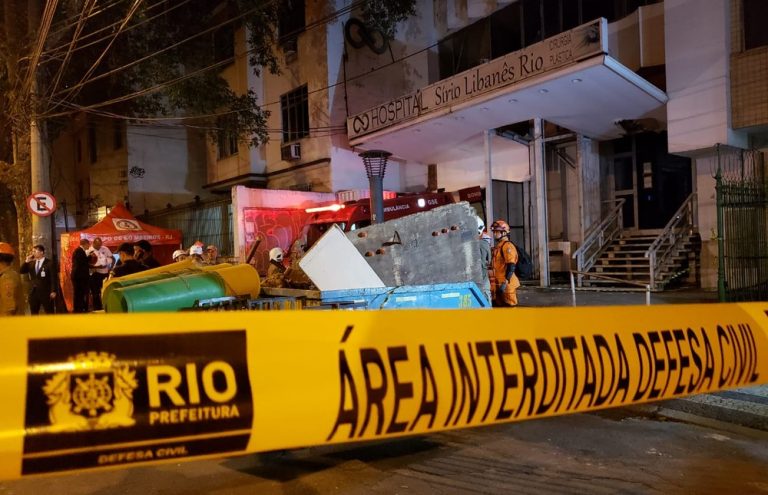 Uma pessoa morre e seis ficam feridas em desabamento de laje no Hospital Sírio-Libanês