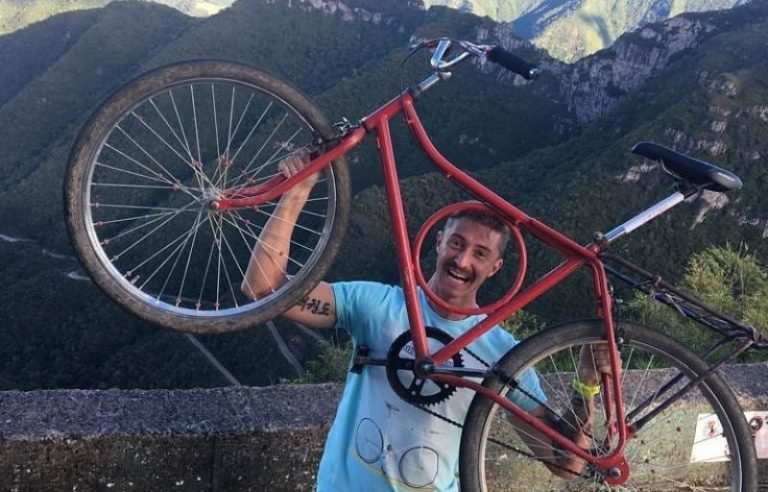Com bicicleta “barra circular”, atleta de Prudentópolis é vice campeão na Serra do Rio do Rastro