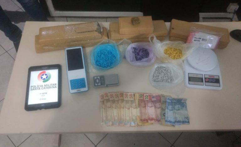 Traficante é preso com 5 quilos de maconha e mais de 1800 comprimidos de ecstasy