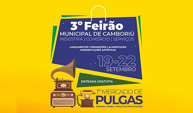 Neste fim de semaba: 3º Feirão Municipal e 1º Mercado de Pulgas em Camboriú