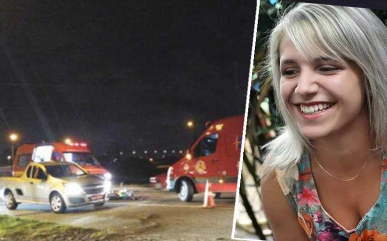 Mulher morre em acidente entre carro e moto na 470