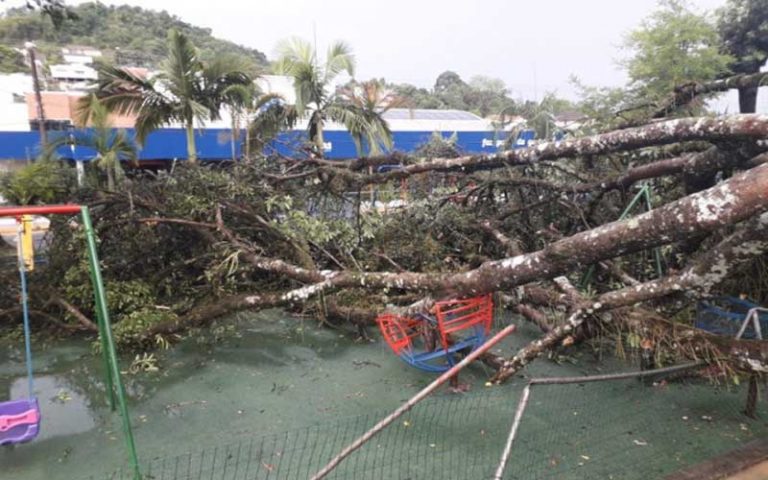 Tempo vira neste domingo e provoca temporais em Santa Catarina