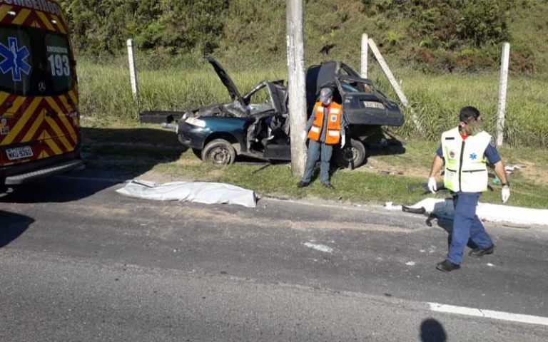 Acidente grave deixa um homem morto no Morro Cortado em Itajaí