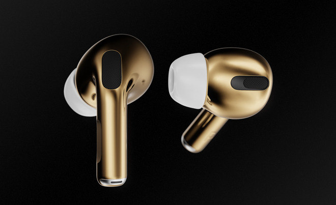 Fones de ouvido da Apple são vendidos em versão de ouro por R$ 284 mil