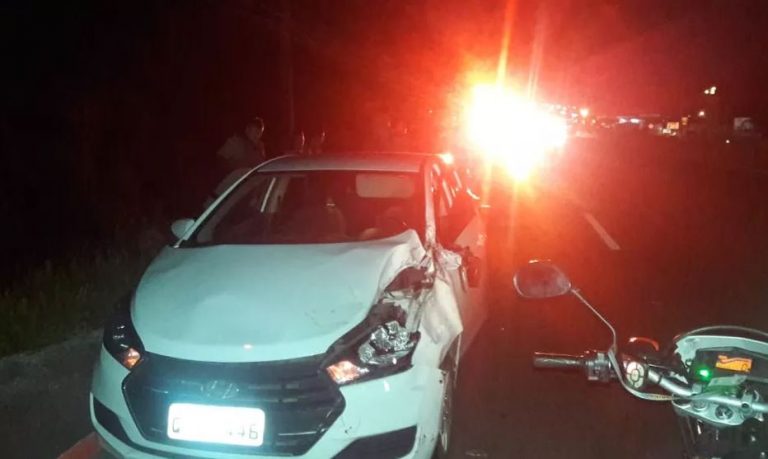 Bebado é preso bater carro em viatura da PMRv e tentar fugir
