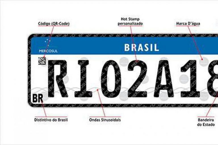 Placas padrão Mercosul passam a ser obrigatórias em todo o Brasil