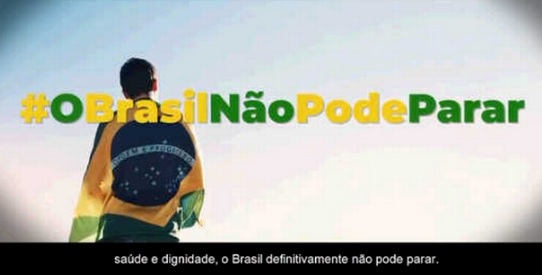 Após reações, governo apaga publicações com slogan ‘O Brasil não pode parar’