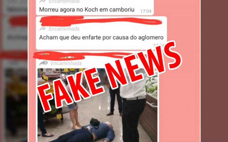 FAKE NEWS: Idoso NÃO MORREU no supermercado Koch