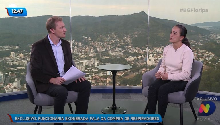 ENTREVISTA: Ex-funcionária relata pressões internas na compra de respiradores superfaturados