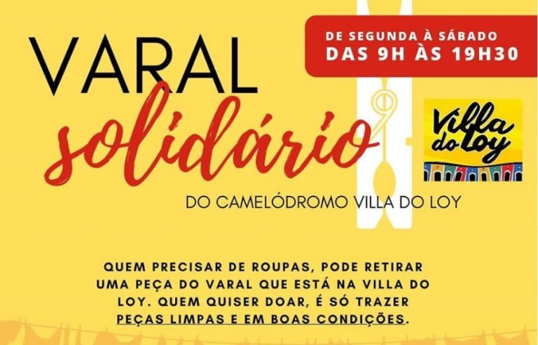 Comerciantes de Camboriú criam Varal Solidário para doações de roupas