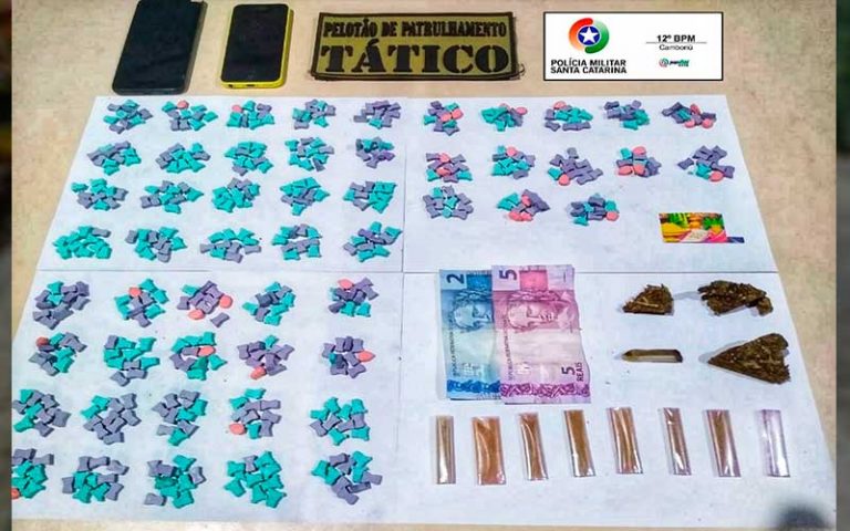 PM de Camboriú prende homem com mais de 500 comprimidos de extasy