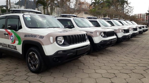 Estado entrega 76 Jeep Renegade para Polícia Militar de 34 municípios