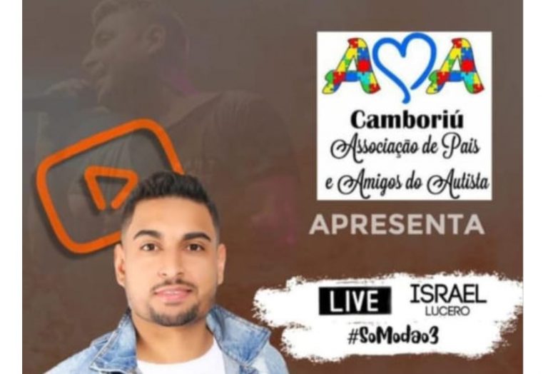 Israel Lucero fará live beneficente para a AMA Camboriú