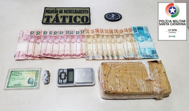 Homem é preso com um quilo de crack em Camboriú