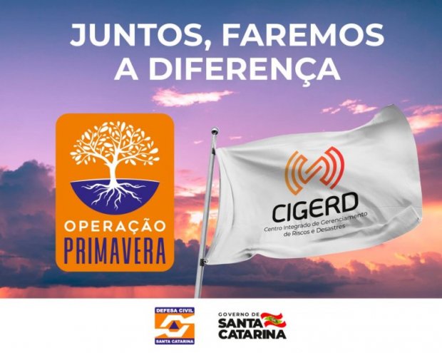 Defesa Civil de Santa Catarina lança a Operação Primavera 2020