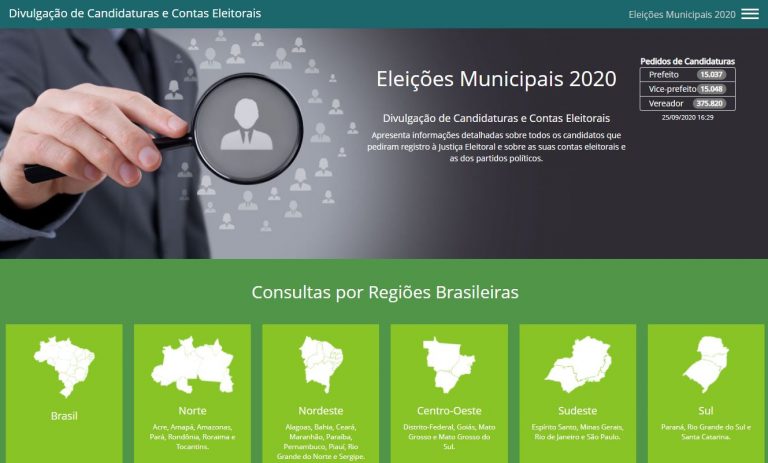 TSE libera ferramenta para consulta de candidaturas