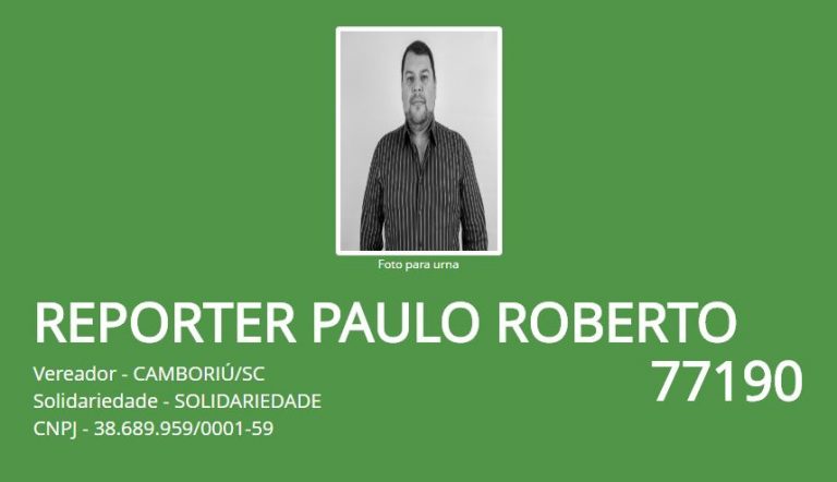 Fala Candidato – Paulo Roberto Silva  | Solidariedade | Camboriú