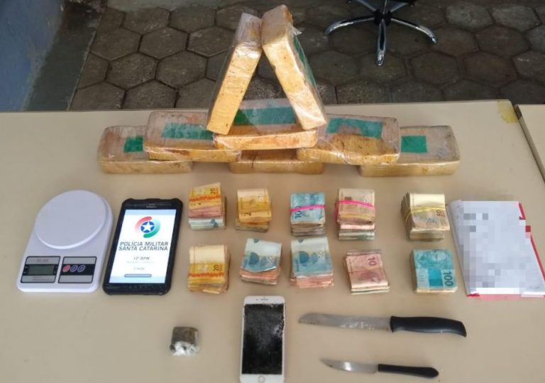 Traficante é preso com mais de 8kg de crack no centro de BC