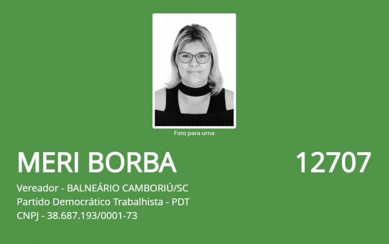 Fala Candidato – Meri Borba  | PDT | Balneário Camboriú
