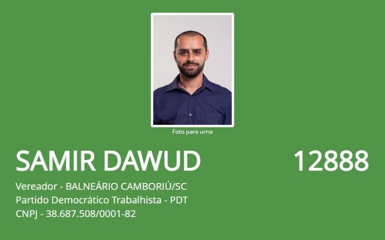 Fala Candidato – Samir Dawud  | PDT | Balneário Camboriú