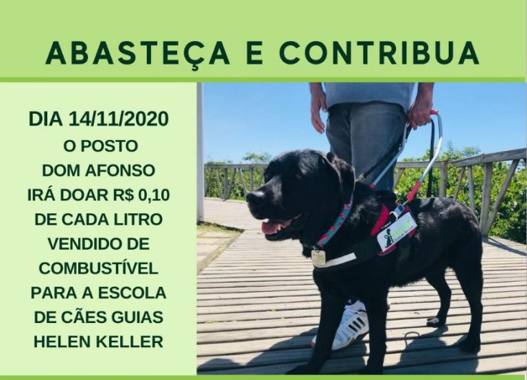 Abasteça e ajude a Escola de Cães-Guias Helen Keller