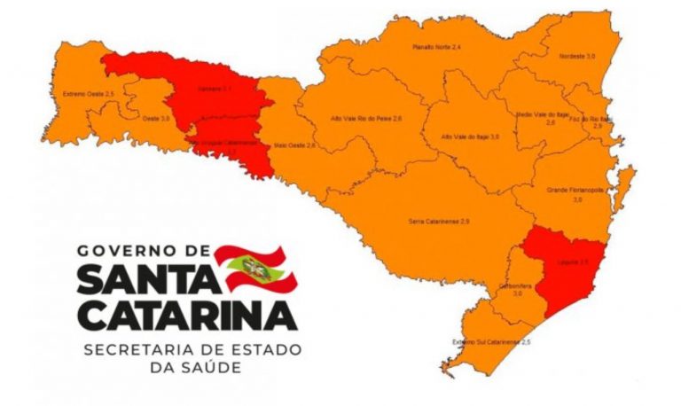 Governo do Estado divulga nova matriz de risco com três regiões em estado gravíssimo