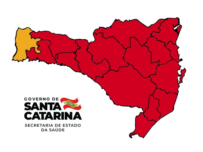 Mais de 90% de Santa Catarina está em nível gravíssimo para Covid-19