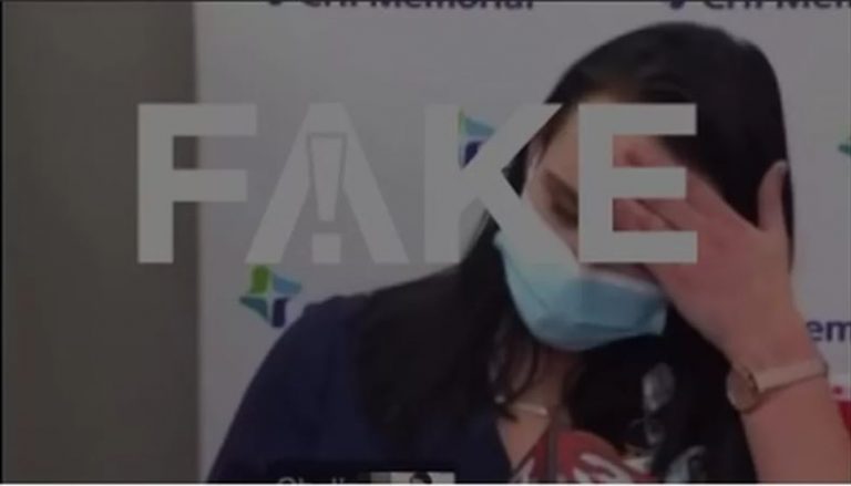 FAKE NEWS: Enfermeira que desmaiou após tomar vacina NÃO MORREU