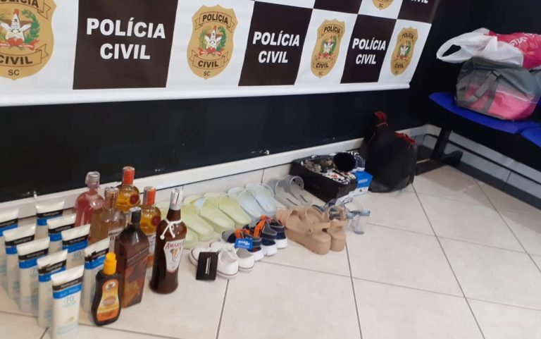 GM prende trio que realizava furtos em comércios de Balneário Camboriú