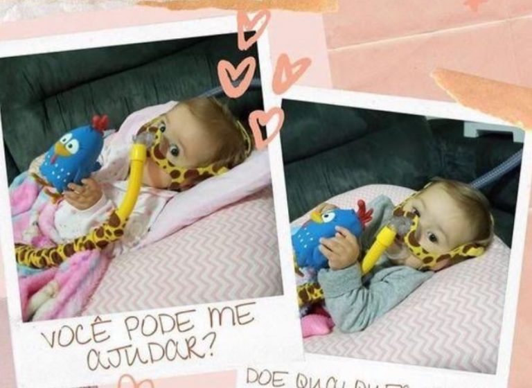 Pedágio Solidário para ajudar Sofia Helena em Balneário Camboriú
