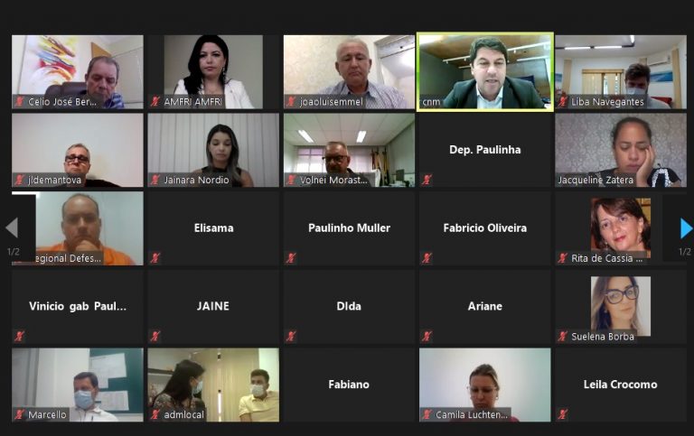 Prefeitos da AMFRI discutem ações regionais e descartam lockdown “por enquanto”