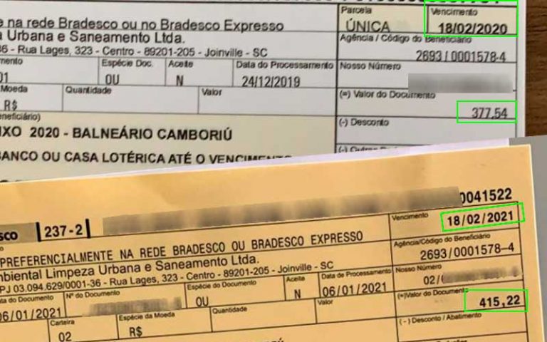 Aumento de 10% na taxa de lixo gera reclamações em Balneário Camboriú