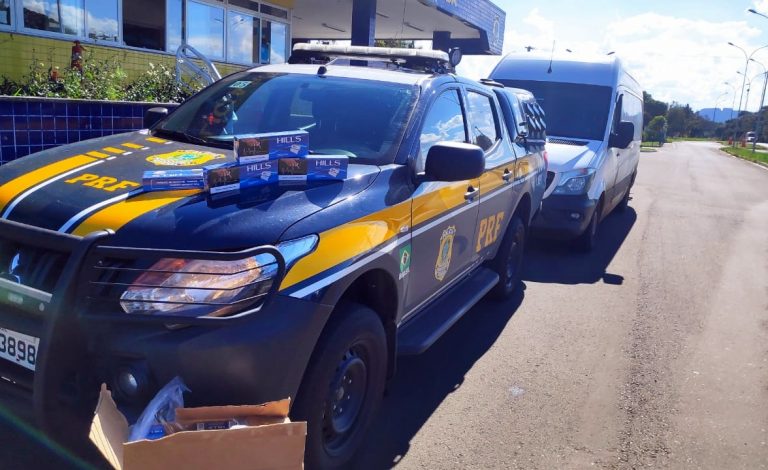 PRF e GAECO apreendem 100 mil maços de cigarros contrabandeados