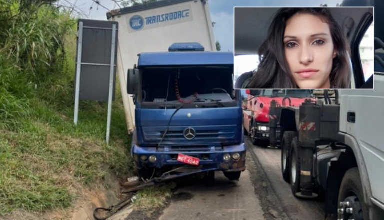 Mãe e filho de 3 anos morrem em acidente com caminhão