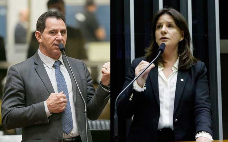 Carmen Zanotto (Cidadania) e Cel Mocelin (PSL), de malas prontas para o PL