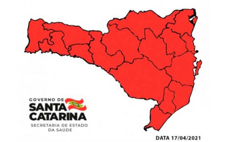 Todas as regiões de Santa Catarina voltam para o nível gravíssimo