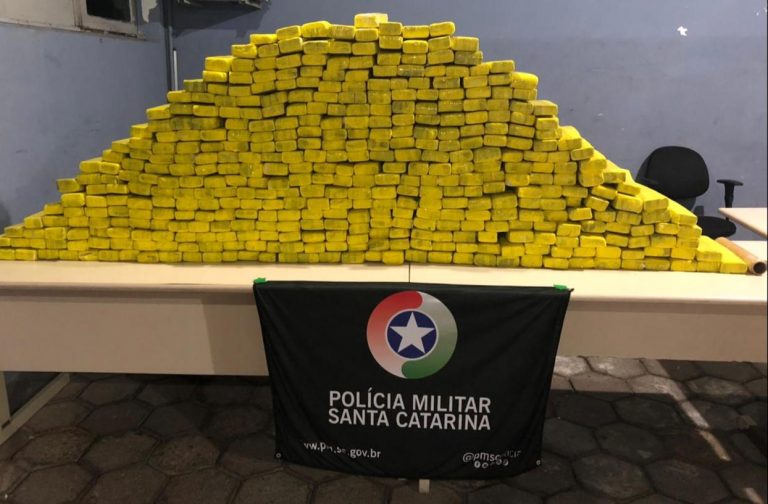 PM apreende 384 quilos de maconha em Balneário Camboriú