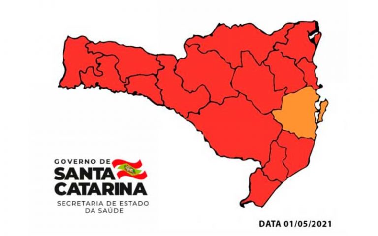Região da AMFRI permanece no nível Vermelho na nova matriz de risco