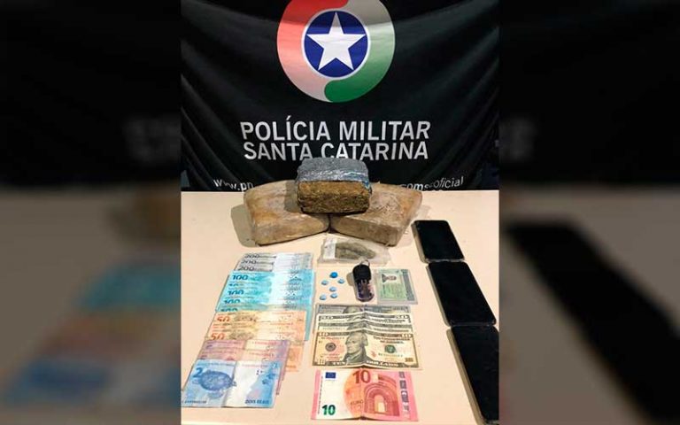 PM apreende três quilos de skunk no Bairro das Nações
