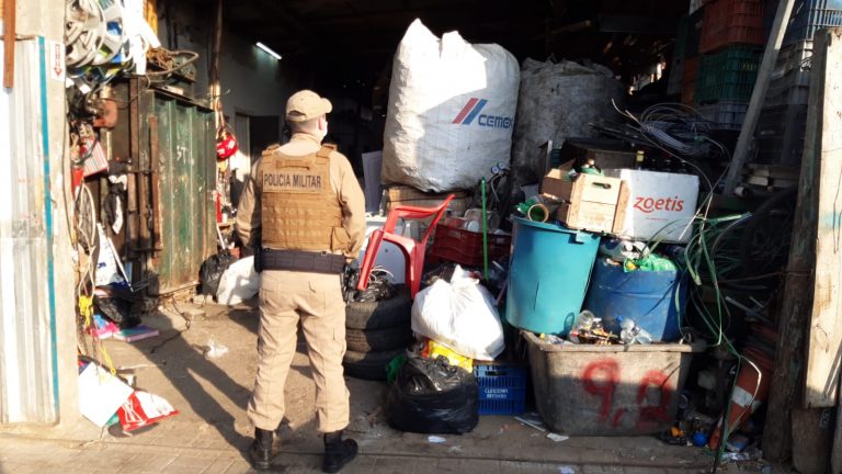 Operação conjunta já fechou dois depósitos de recicláveis por receptação