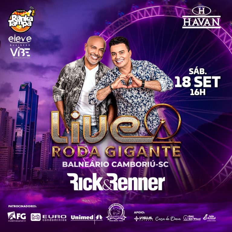 FG Big Wheel será palco para live de Rick e Renner