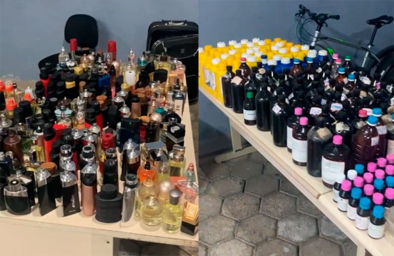 Fábrica de perfumes falsificados é desmontada pela PM em Camboriú