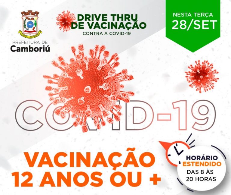 Camboriú inicia vacinação de adolescentes com 12 anos ou mais