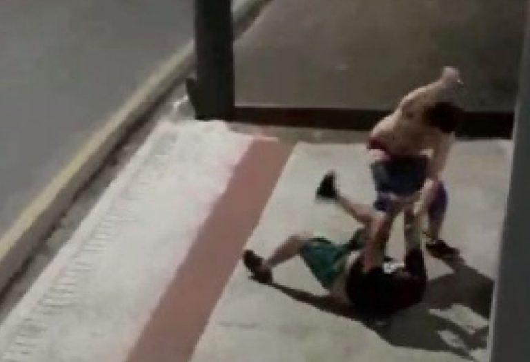 Enteado esfaqueia o padrasto no meio da rua em Balneário Camboriú